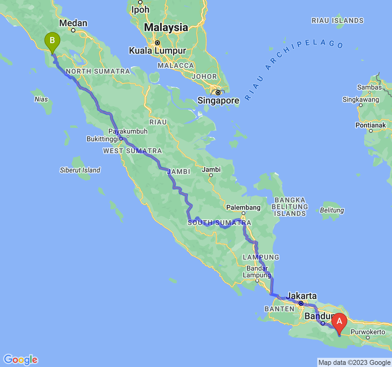 Jarak Dan Durasi Perjalanan Antara Kota Tasikmalaya Dan Kota   Rute Perjalanan Kota Tasikmalaya Kota Subulussalam 1686155994 