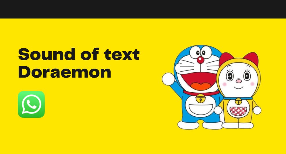Cara Pasang Sound Of Text Doraemon Di Wa