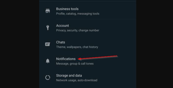 Pengaturan Notifikasi Whatsapp 1