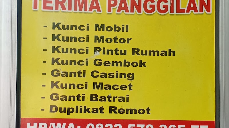 Ahli kunci motor pintu mobil panggilan di Gubeng