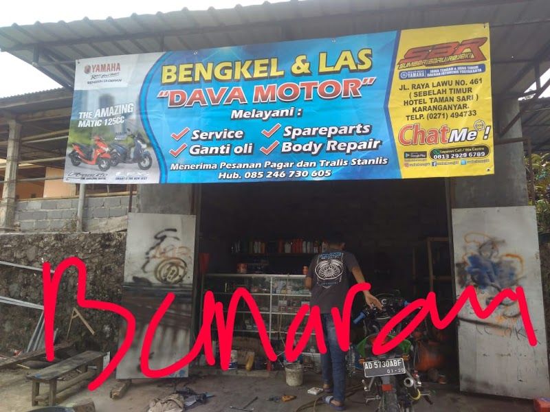 Dava bengkel las di Kab. Karanganyar